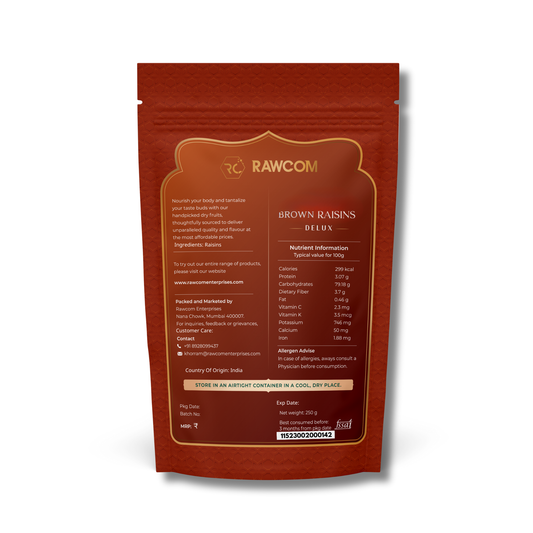 Afghani Seedless Raisins Brown