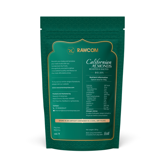 Californian Almonds Roasted & Salted - Delux