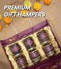6 Glass Bottles Luxury Diwali Hamper 600gm