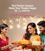 6 Glass Bottles Luxury Diwali Hamper 600gm