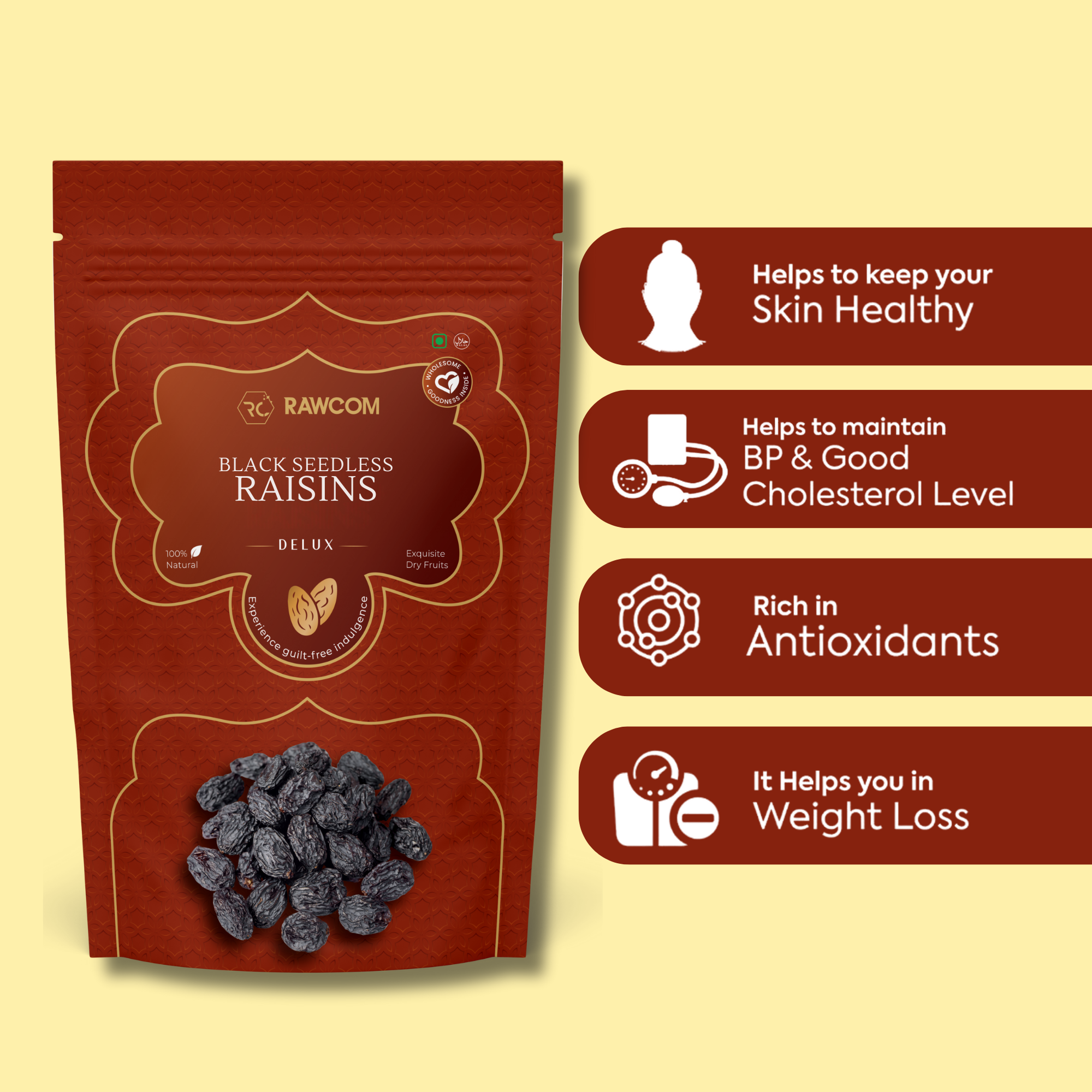 Afghani Seedless Raisins Black
