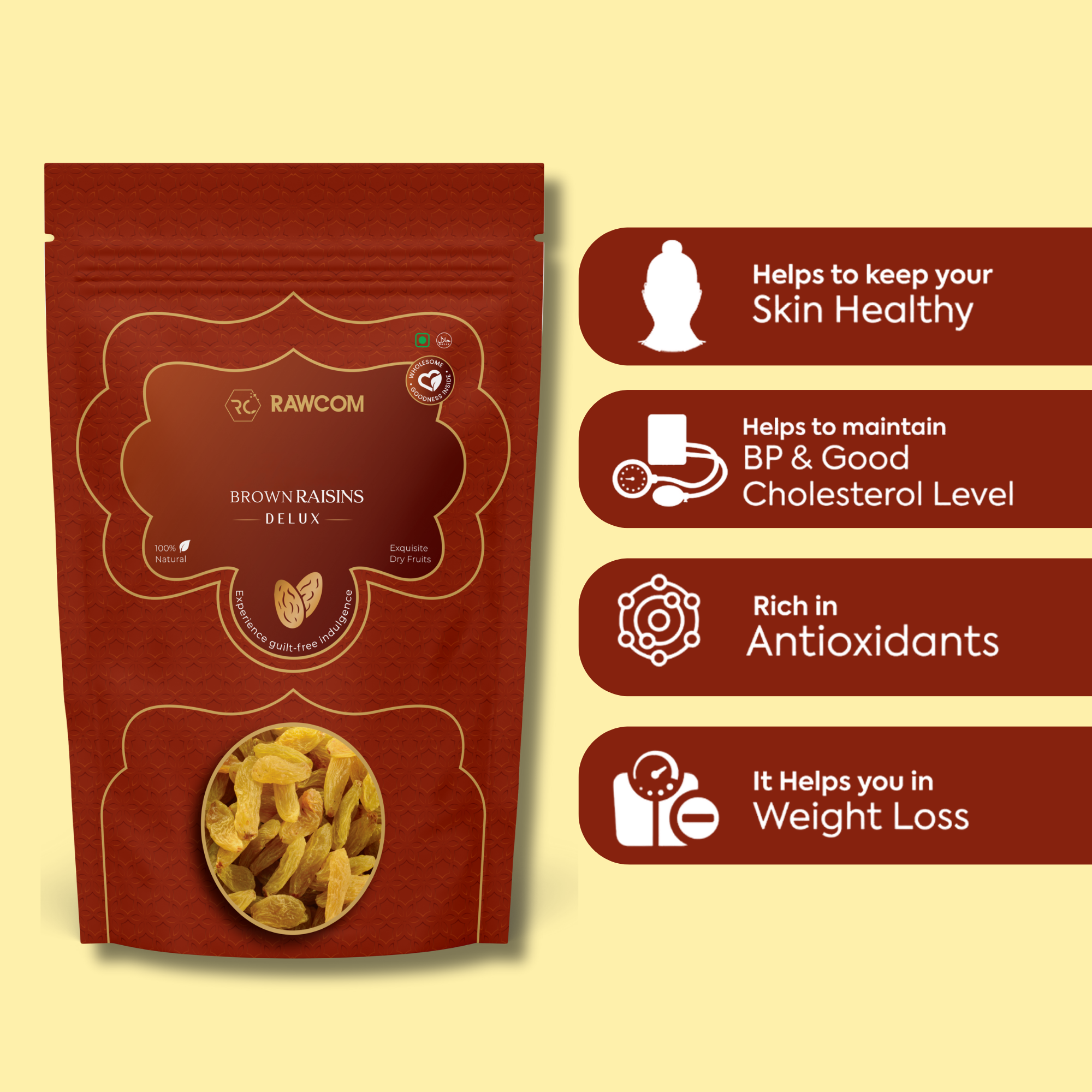 Afghani Seedless Raisins Brown